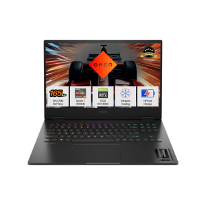 HP OMEN Gaming Laptop AMD Ryzen 7 7840HS,16.1 inch(40.9cm) FHD, 165Hz, 7ms Response time, 16GB RAM, 1 TB SSD,NVIDIA GeForce RTX 4050 6GB GDDR6, 120 TGP, (Win 11, Shadow Black, 2.35kg, 16-xd0007AX)