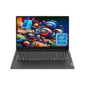Lenovo V15 G2 15.6" FHD Anti-Glare Business Laptop, Intel Celeron N4500, 8GB RAM, 256 SSD, Intel UHD Graphics, HD Camera, HD Audio, Wi-Fi, Bluetooth, Windows 11, Black,