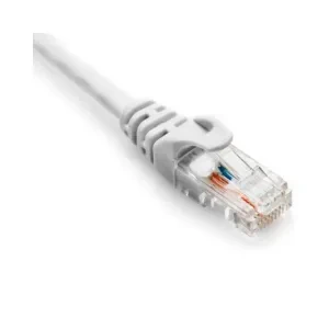 Quantum RJ45 Ethernet Patch,/LAN Cable with Gold Plated Connectors, Supports Upto 1000Mbps -32Feet, (10 Meters), White