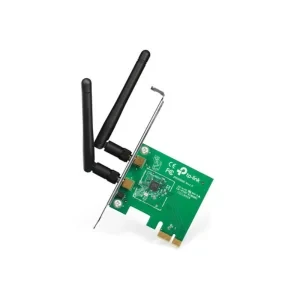 TP-Link TL-WN881ND 300 Mbps Wireless N PCI Express Adapter, PCIe Network Interface Card for Desktop, Low-Profile Bracket Included, Supports Windows 11/10/8.1/8/7 and Linux, Black