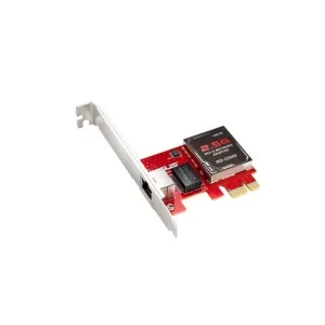 ASUS PCE-C2500 2.5G Base-T PCIe Network Adapter with backward compatibility. Supporting 2.5G/1G/100Mbps, RJ45 Port