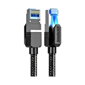 Genuinexer - Speed Is Our Identity® Premium, Cat 8 ,Ethernet Cable Upto 40 Gigabytes 2000 MHz SFTP ,Braided High Speed RJ45, Lan Cable |, Network Cable For Laptop PS5 XBOX ,Modem Router & Gaming | 10