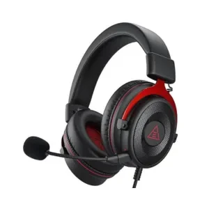 EKSA E900 Wired Stereo, Gaming Headset-Over Ear Headphones with Noise Canceling Mic, Detachable Headset Compatible with PS4, PS5, PC, Laptop (Red)