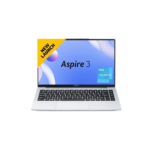 Acer Aspire 3 Laptop Intel Core Celeron N4500 Processor Laptop (8 GB LPDDR4X SDRAM/512 GB SSD/Win11 Home/38 Whr/HD Webcam) A324-45 with 35.56 cm (14") HD Display, Pure Silver, 1.3 KG