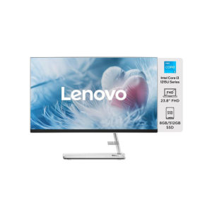 Lenovo IdeaCentre AIO 3 12th Gen Intel i3 23.8" FHD WVA 3-Side Edgeless All-in-One Desktop with Alexa Built-in (8GB/512GB SSD/Win11/MS Office 2021/HD 720p Camera/Wireless Keyboard & Mouse) F0GH017DIN